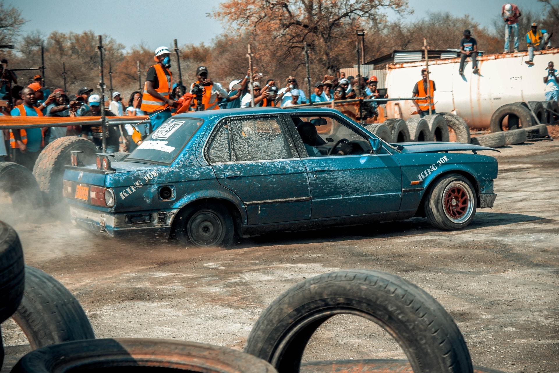 Bogged car